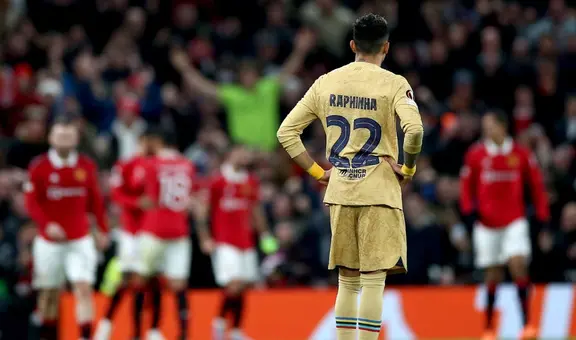 Barcelona quedó eliminado de la Europa League tras caer por 2-1 ante Manchester United