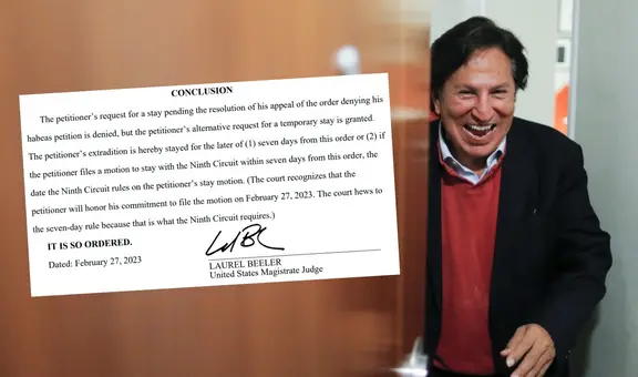 Alejandro Toledo: jueza de EE. UU. suspende temporalmente extradición del expresidente