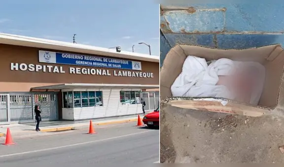 Recién nacido fue abandonado en calle de Chiclayo al interior de una caja de cartón