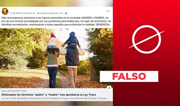 No, la Ley Trans de España no eliminó los términos 'padre' y 'madre'