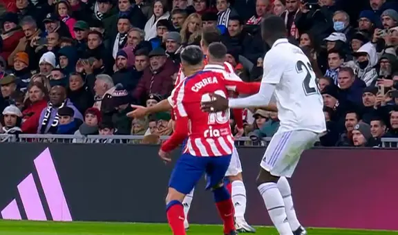 Ángel Correa se ganó la roja tras codazo a Rüdiger y solo estuvo 20 minutos en la cancha