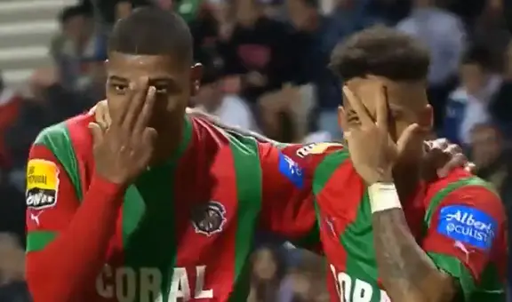 ¡Percy Liza anotó su primer gol con Marítimo! El peruano puso el 3-1 contra Santa Clara