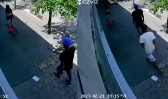 Niño de 3 años defendió a mordidas a su mamá de ladrón que intentó asaltarla y la tiró al piso