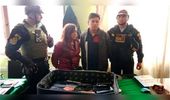 Ordenan encarcelar a pareja acusada de robar 229 celulares en carnaval de Cajamarca