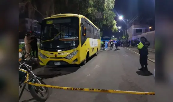 Varón de 44 años fallece atropellado por bus de servicio urbano en Arequipa