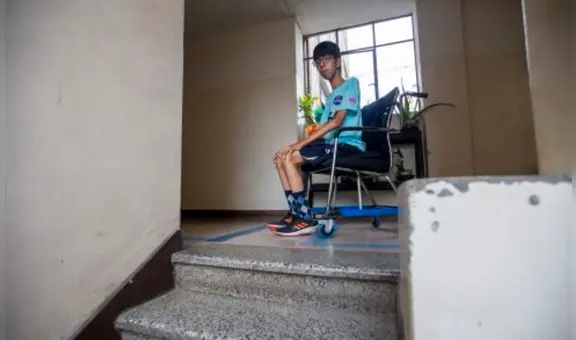 "No tengo mis piernas, pero sí mi corazón y mi cerebro": joven con discapacidad física ingresó a la UNI