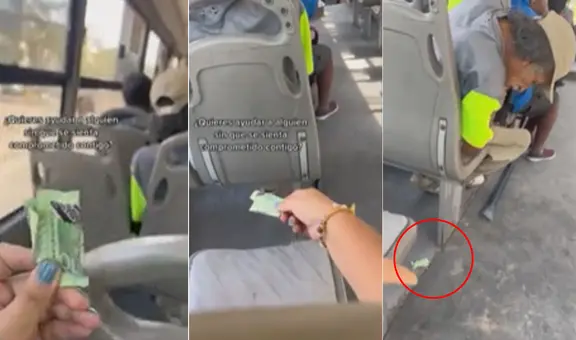 Peruana quiso ayudar a hombre en el bus y le hizo creer que se le cayeron 10 soles: “Qué gran gesto”