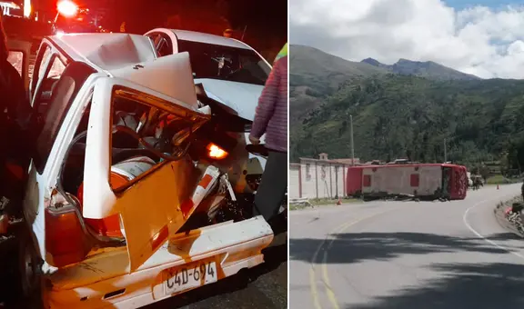 Accidentes dejan 3 fallecidos y más de 20 heridos en menos de 12 horas en Cusco