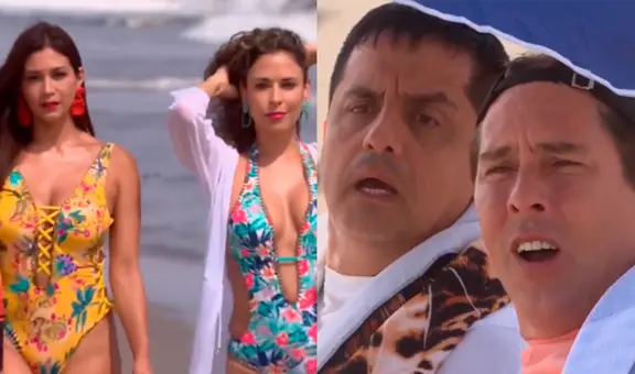 "Al fondo hay sitio": Pepe y Tito quedaron encantados con llegada de Las 'Sirenas' a la playa