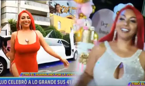 Deysi Araujo celebró su cumpleaños número 41 con cadetes y limusina en El Huaralino