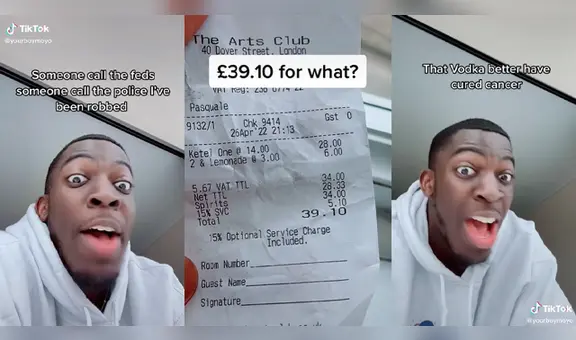 Joven fue a un bar con sus amigos y terminó molesto por la cuenta: "Me han robado"