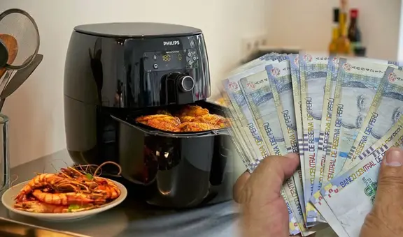 Freidora de aire: ¿cuánta energía eléctrica consume y qué tiempo es recomendable usarla?