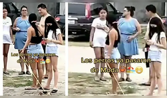 Mujer sorprende al pasear a su cangrejo con correa en la playa y usuarios quedan en shock