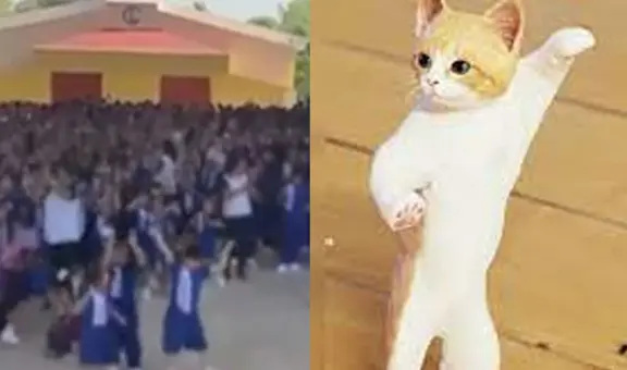 Niños inician clases con “una gatita que le gusta el mambo” en lugar del himno nacional