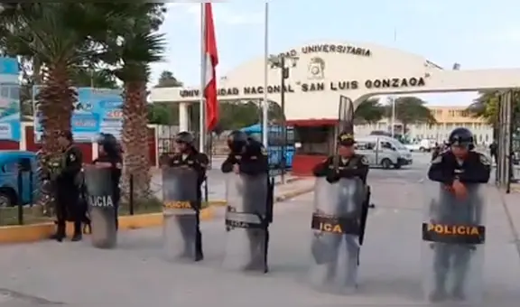 Policía recuperó la Universidad Nacional San Luis Gonzaga de Ica tras 3 meses de toma