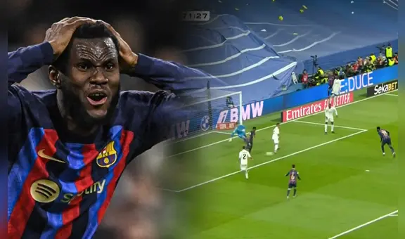 ¡Increíble! Ansu Fati se 'vistió' de defensor del Madrid y evitó el 2-0 del Barza en el clásico