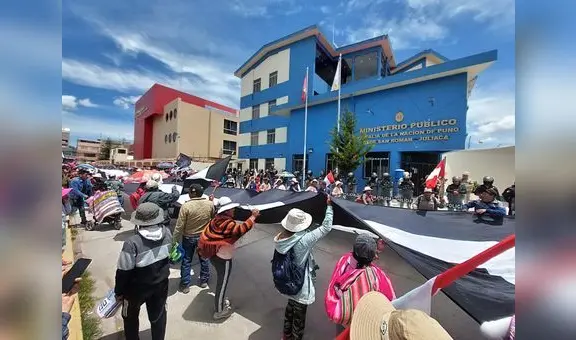 La accidentada visita de la fiscal de la Nación a Juliaca