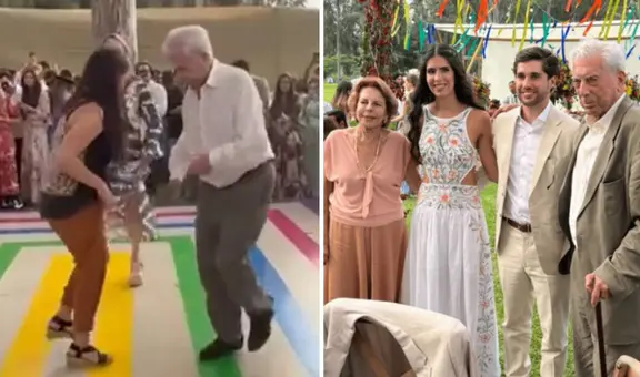 Mario Vargas Llosa y Patricia Llosa se reencuentran y bailan huayno en el matrimonio de su nieta