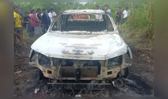 Hallan camioneta calcinada, pero sus 2 ocupantes están desaparecidos