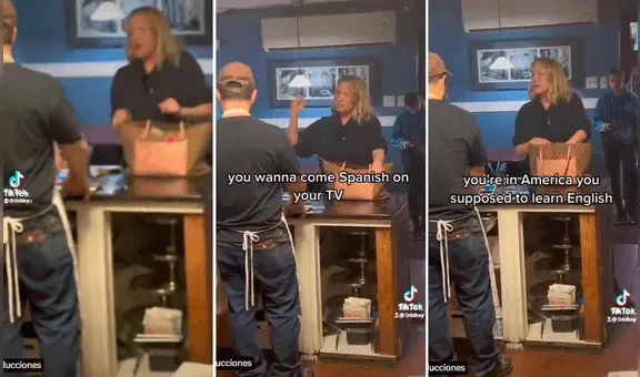 Mujer agrede a trabajador de pizzería por ver programa en español: "No daré mi dinero a un ilegal"