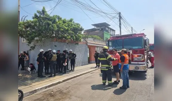 La Victoria: Bomberos logran controlar incendio cerca del mercado Palermo