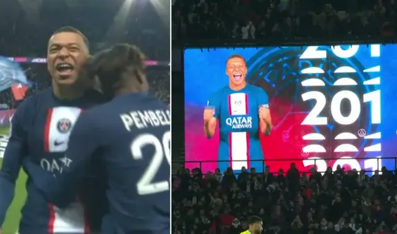 Kylian Mbappé llegó a los 201 goles con PSG: superó a Cavani y es el máximo goleador