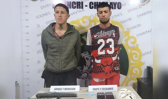 Desarticulan red criminal dedicada a realizar extorsiones en Lambayeque
