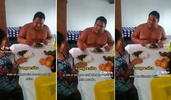 Peruano enseña a comer sangrecita a su hija y se lleva los aplausos de miles en TikTok
