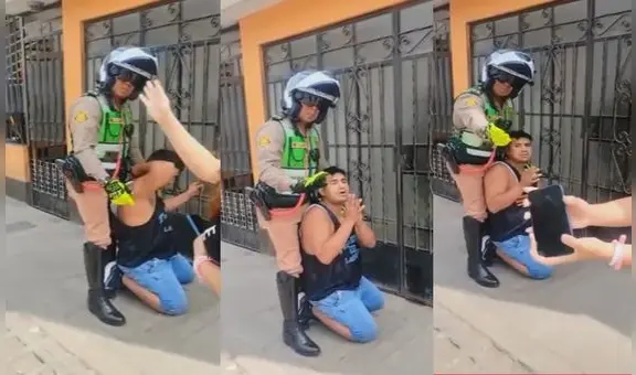 "No seas malita, perdóname": ladrón pide disculpas luego de robar y ser capturado por la PNP