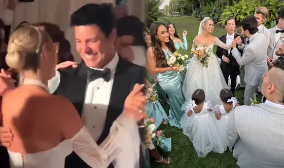 Lele Pons y su tío Chayanne protagonizaron tierna escena en su boda al bailar "Tiempo de vals"