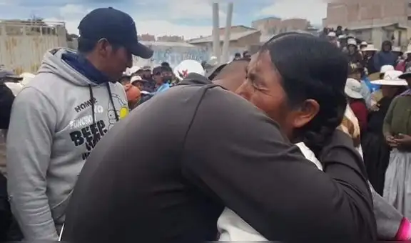 Emotivo reencuentro: madre se encuentra con hijo militar rescatado en Puno