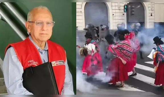 Ministro Becerra ofende a mujeres aimaras en protestas: "Ni siquiera los animales exponen a sus hijos"