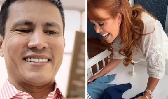Magaly Medina emocionada de conocer a los bebés de Renzo Costa: “Están bellos”