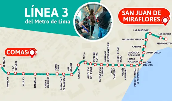 Metro de Lima: ¿cuánto tiempo tomará ir de Comas a SJM con el subterráneo y cuánto demora ahora?