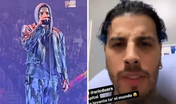 Rauw Alejandro termina hospitalizado tras dislocarse el hombro en pleno concierto en Atlanta