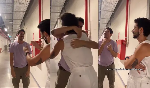 Camilo y el gran gesto con un fanático con discapacidad auditiva