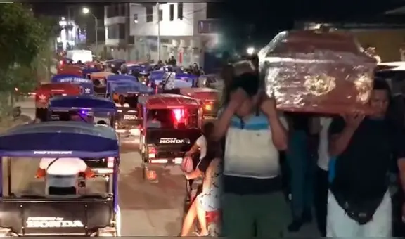 Caravana de personas y vehículos acompañaron velorio de primos asesinados cruelmente en San Martín