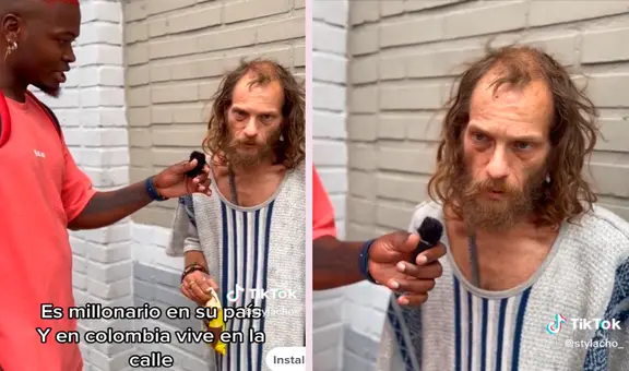 Hombre millonario en Canadá vive como indigente en Colombia: “El dinero no da la felicidad”