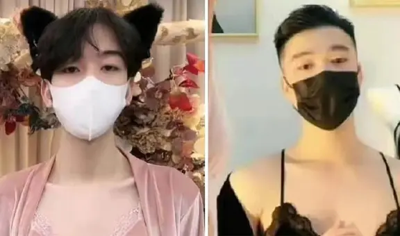 China: varones visten lencería ante prohibición de la prenda en mujeres