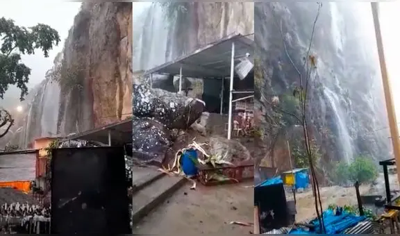 Zona turística de la Cruz de Motupe es afectada por intensas lluvias en Lambayeque