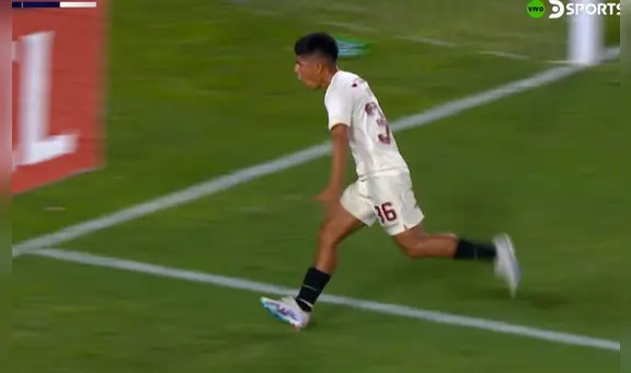¡Se vistió de goleador! Piero Quispe llegó al área como '9' y marcó el 1-0 de Universitario