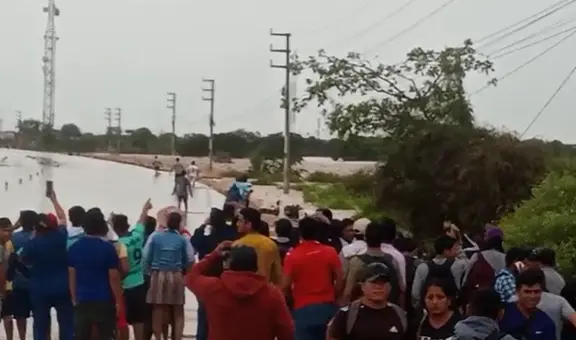 Reportan al menos 5 desaparecidos tras desborde del río La Leche en Lambayeque