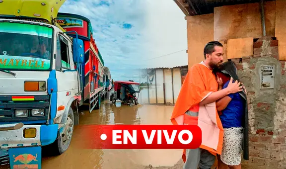 Lluvias en el norte EN VIVO: desborde de ríos, reportes de desaparecidos y último minuto del ciclón Yaku