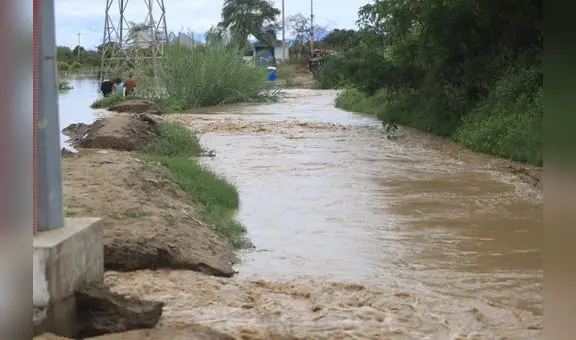Lambayeque: río Zaña arrastra a agricultor cuando recogía a sus animales