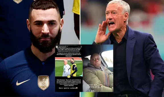 Deschamps reveló por qué Benzema dejó el mundial Qatar y el jugador 'explotó': "Payaso, mentiroso"