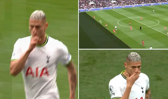 Richarlison anota golazo, 'mandó a callar' a Conte, pero el VAR le anuló el tanto por offside