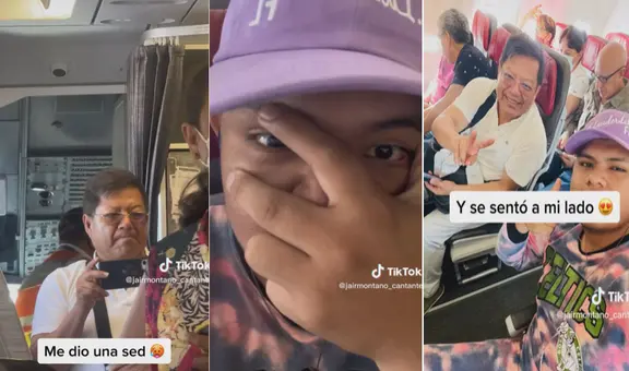 Peruano se encuentra con Segundo Rosero en el avión y tiene curiosa reacción: “Ya me dio sed”