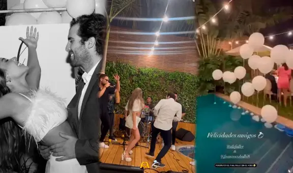 Ale Fuller y su novio, Francesco Balbi, celebraron a lo grande su fiesta de compromiso con show en vivo