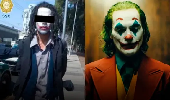 Un hombre disfrazado de Joker asaltó y atacó con un machete a transeúnte