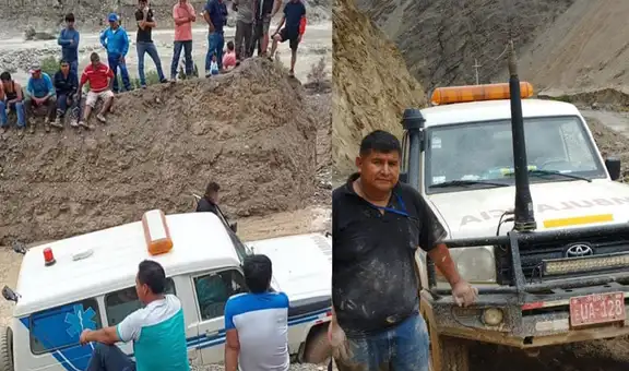 Logran evacuar a gestante pese a huaicos en Áncash